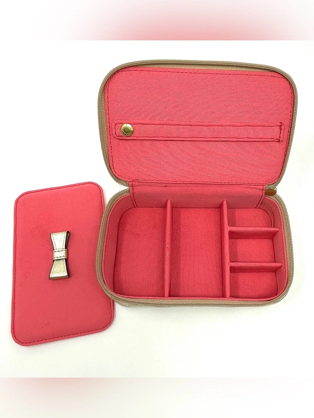 Coach Daisy Applique Signature Jewelry Case Small 6x4x2